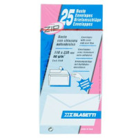 Blasetti Buste con chiusura autoadesiva 110 x 230 mm 90 g/m² 25 pz