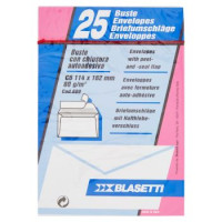 Blasetti Buste con chiusura autoadesiva C6 114 x 162 mm 80 g/m² 25 pz