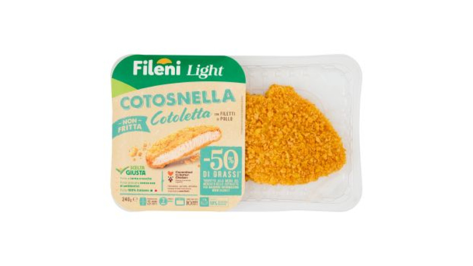 Fileni Light Cotosnella Cotoletta con Filetti di Pollo 0,240 kg