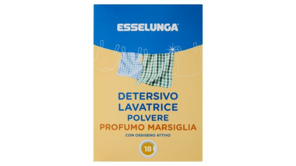 Esselunga Detersivo lavatrice polvere profumo marsiglia 1,170 kg
