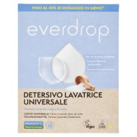 everdrop Detersivo Lavatrice Universale Limone - Lavanda - Legno di cedro 760 g