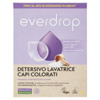 everdrop Detersivo Lavatrice Capi Colorati Pompelmo - Patchouli - Fiori di melo 760 g