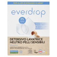 everdrop Detersivo Lavatrice Neutro Pelli Sensibili Senza profumo 760 g