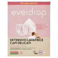 everdrop Detersivo Lavatrice Capi Delicati Gelsomino - Mela - Fiori di loto 760 g