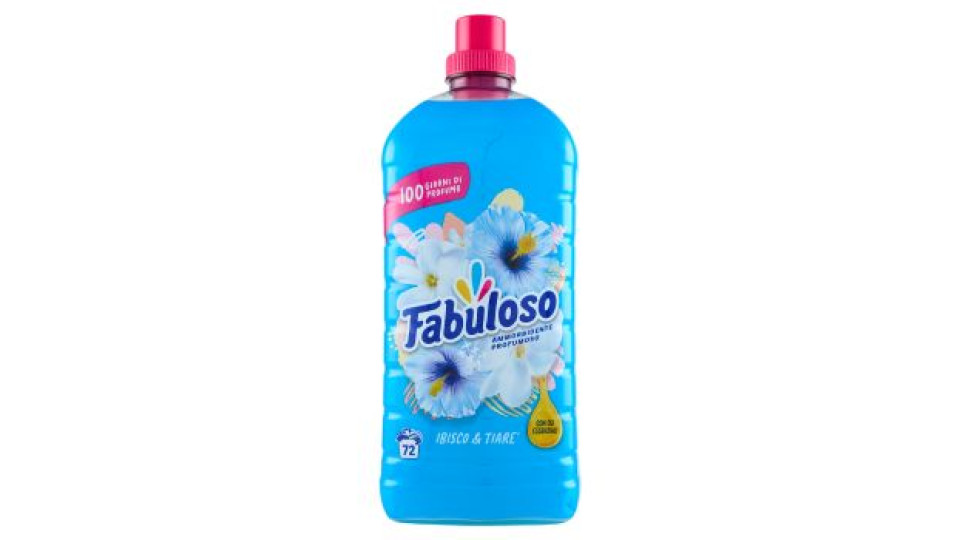 Fabuloso ammorbidente concentrato profumato Ibisco & Tiaré 1,6 L