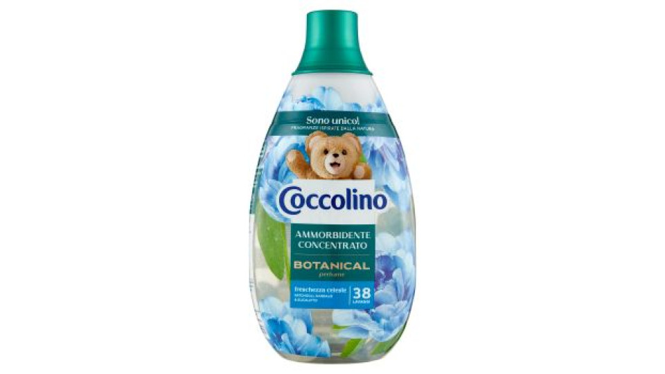 Coccolino Ammorbidente Concentrato Botanical perfume freschezza celeste 38 Lavaggi 570 ml
