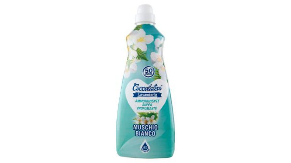Coccolatevi Lavanderia Ammorbidente Super Profumante Muschio Bianco 1250 ml