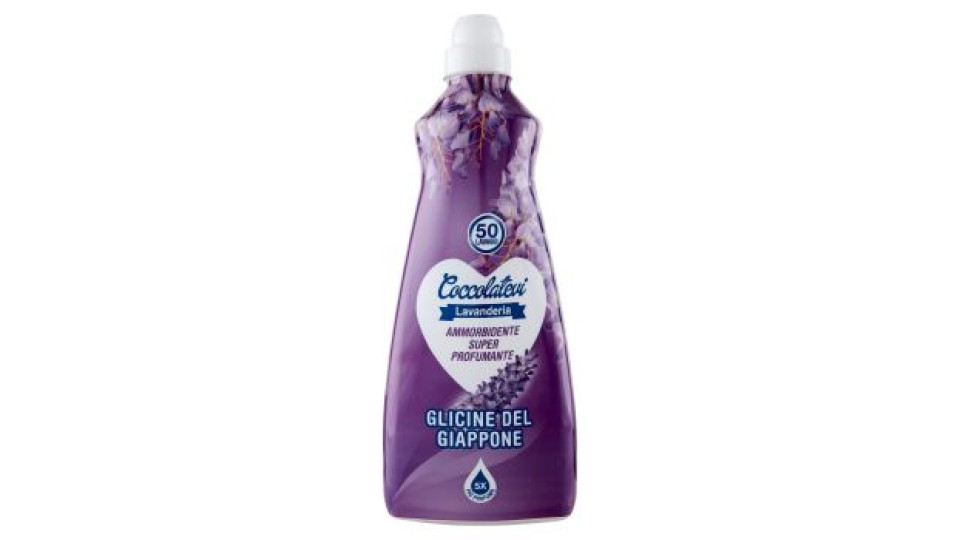 Coccolatevi Lavanderia Ammorbidente Super Profumante Glicine del Giappone 1250 ml