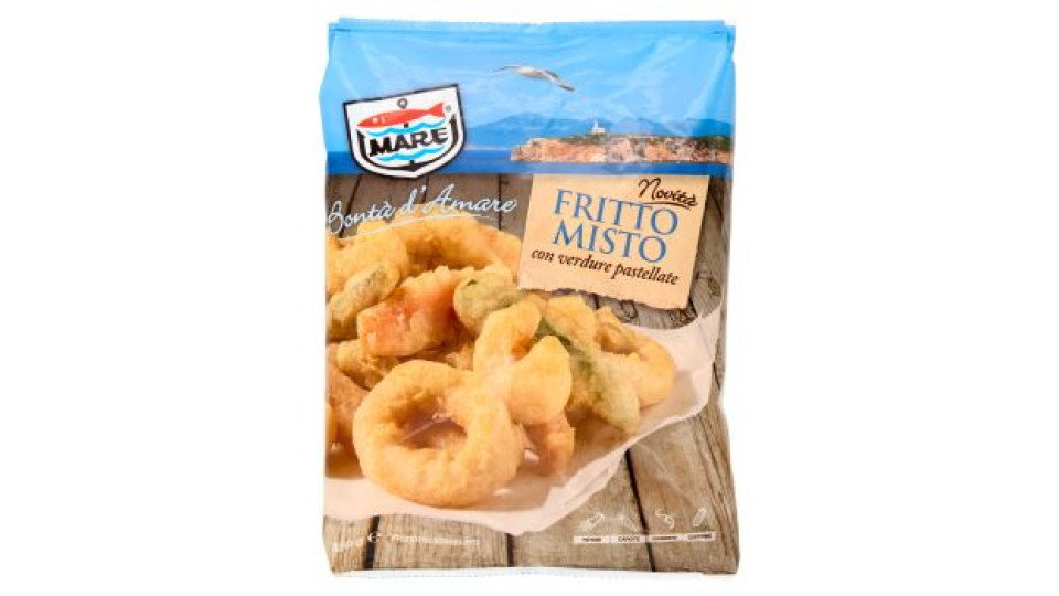 Fritto Misto con verdure pastellate Prodotto Surgelato 450 g