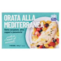 Cuoco di Bordo Orata alla Mediterranea filetto con patate,olive,capperi e pomodorini Surgelato 250 g