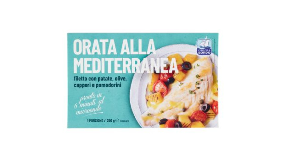 Cuoco di Bordo Orata alla Mediterranea filetto con patate,olive,capperi e pomodorini Surgelato 250 g