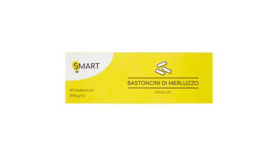 Smart Bastoncini di merluzzo surgelati 30 bastoncini 900 g