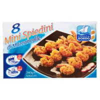 Cuoco di bordo 8 Mini Spiedini di Mazzancolle Surgelati 240 g