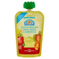 Esselunga Bio Frutta frullata mela, pesca e albicocca 100 g