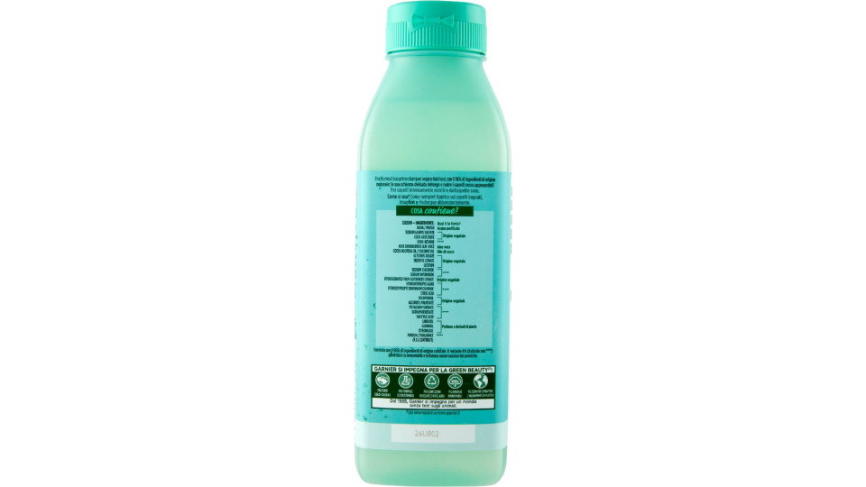 Garnier Shampoo Idratante Fructis Hair Food, Shampoo Idratante all'Aloe per Capelli Disidratati, 350 ml, Confezione da 1