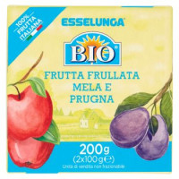 Esselunga Bio Frutta frullata mela e prugna 2 x 100 g
