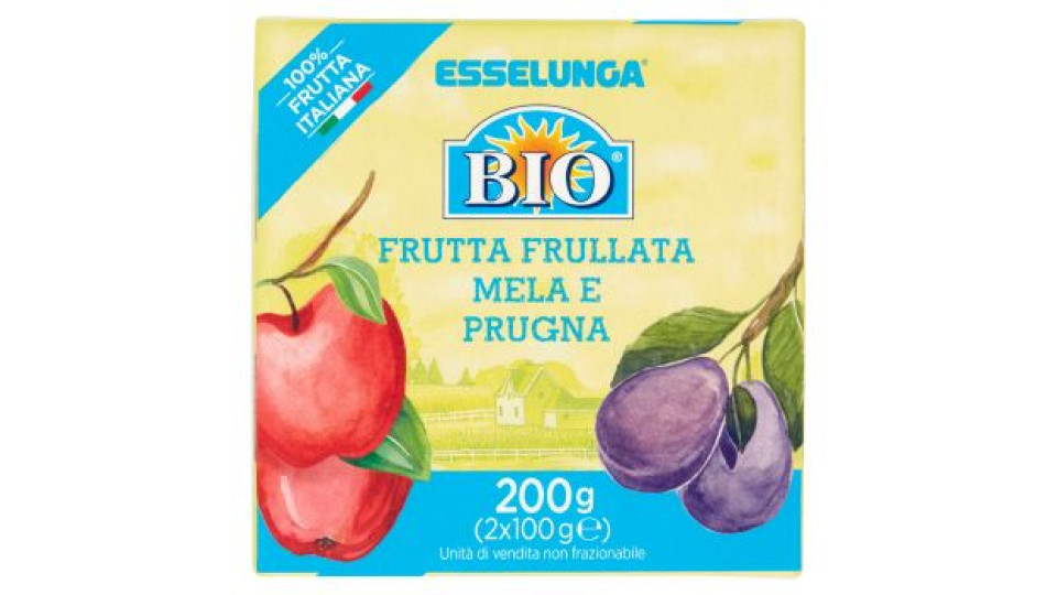 Esselunga Bio Frutta frullata mela e prugna 2 x 100 g