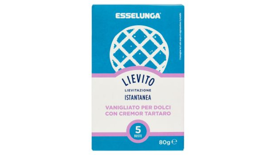 Esselunga Lievito vanigliato per dolci con cremor tartaro 5 x 16 g