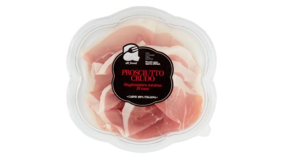 all_food Prosciutto Crudo Stagionatura minima 18 mesi 50 g