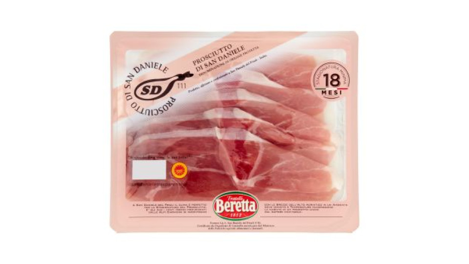 Fratelli Beretta Prosciutto di San Daniele DOP Stagionatura Minima 18 Mesi 80 g