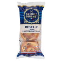 Brioche Gourmet Roselle Crema e Gocce di Cioccolato 6 pezzi 300 g