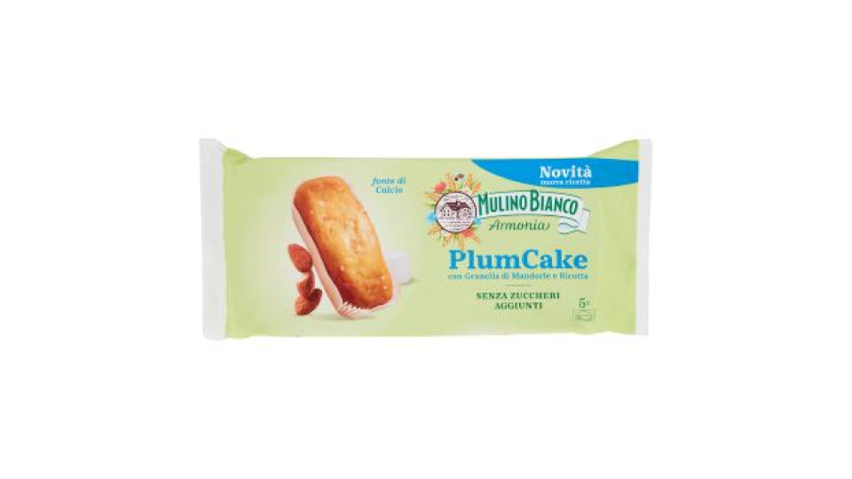 Mulino Bianco Armonia PlumCake Ricotta e Mandorle 5 pezzi 155 g