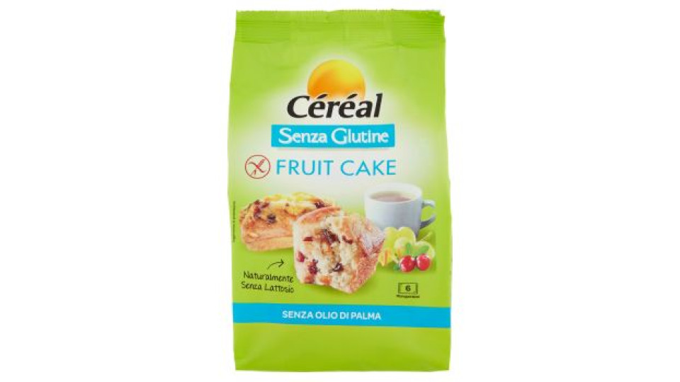 Céréal Senza Glutine Fruit Cake 6 Monoporzioni 200 g