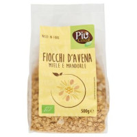 Più Cereali Bio Fiocchi d'Avena Miele e Mandorle 500 g
