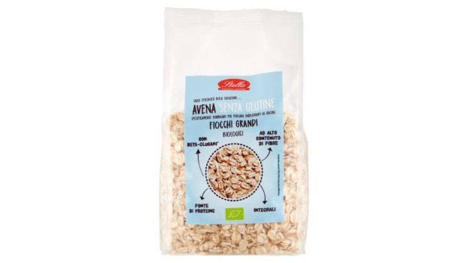 Stella Avena Senza Glutine Fiocchi Grandi Biologici 400 g