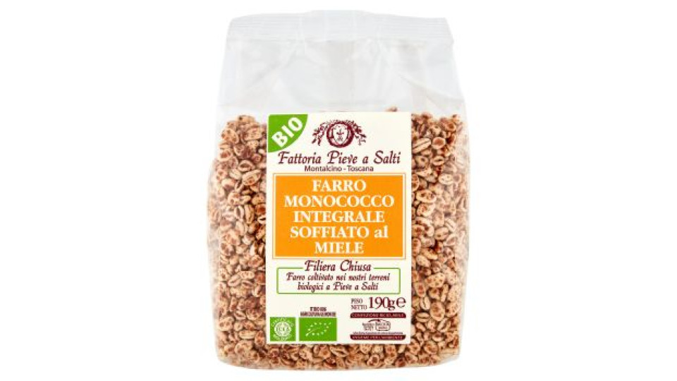 Fattoria Pieve a Salti Farro Monococco Integrale Soffiato al Miele Bio 190 g