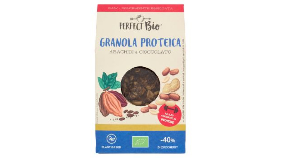 Perfect Bio Granola Proteica Arachidi e Cioccolato 250 g