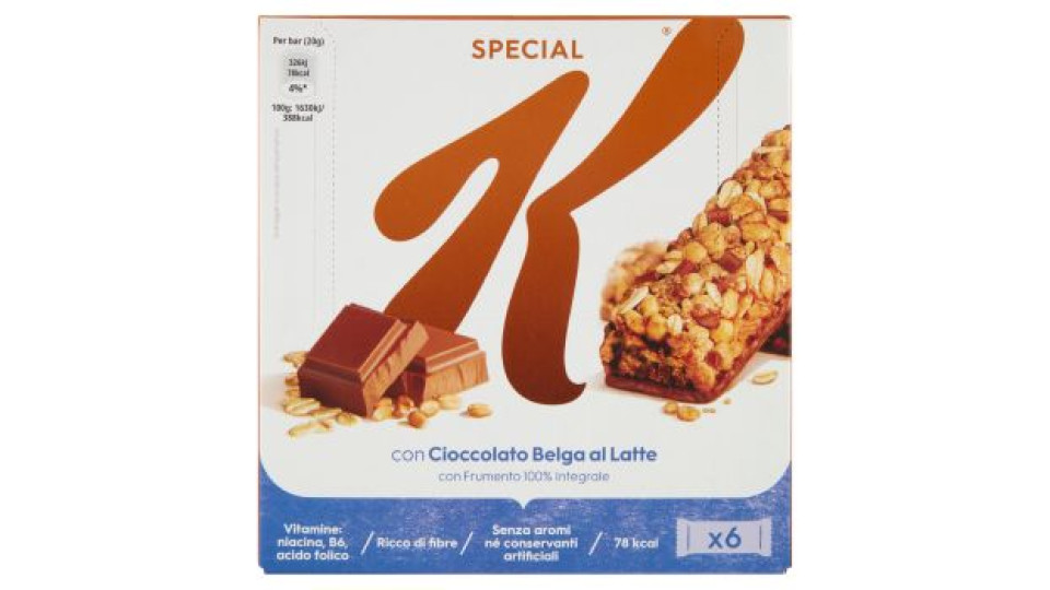 Kellogg's Special K con Cioccolato Belga al Latte 6 x 20 g