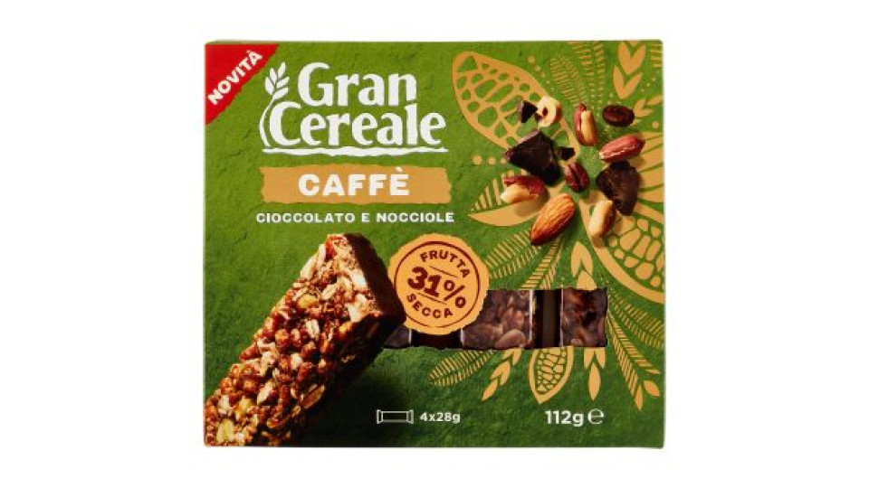 Grancereale Barrette frutta secca caffè 112g