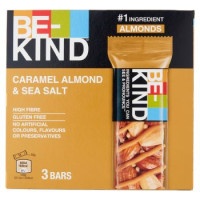 Be-Kind Barretta Mandorle Caramellate e Sale Marino, 3 x 30 g