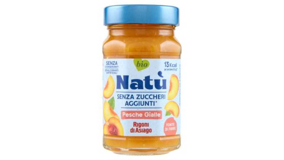 Rigoni di Asiago Natù Senza Zuccheri Aggiunti° Pesche Gialle bio 240 g