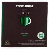 Esselunga Espresso intenso 30 capsule compostabili** compatibili Nespresso* 150 g