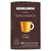 Esselunga Espresso 100% arabica 10 capsule compostabili** compatibili Nespresso* 50 g