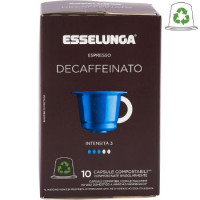 Esselunga Espresso decaffeinato 10 capsule compostabili** compatibili Nespresso* 50 g