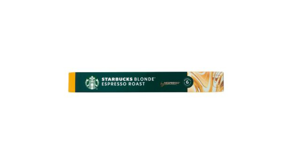 STARBUCKS Blonde Espresso Roast by Nespresso Caffè espresso 10 capsule 53 g