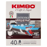Kimbo Espresso Intenso capsule caffè Compatibili con le Macchine Nespresso* 40 x 5,5 g