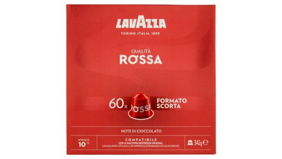 Lavazza Qualità Rossa Compatibile con Nespresso Original 60 Capsule 342 g
