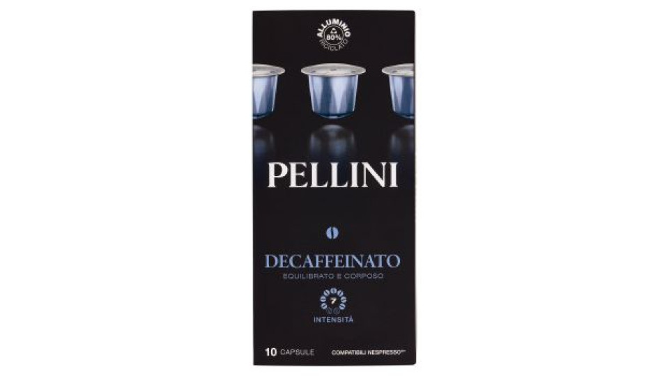 Pellini Decaffeinato Compatibili Nespresso* 10 Capsule 55 g