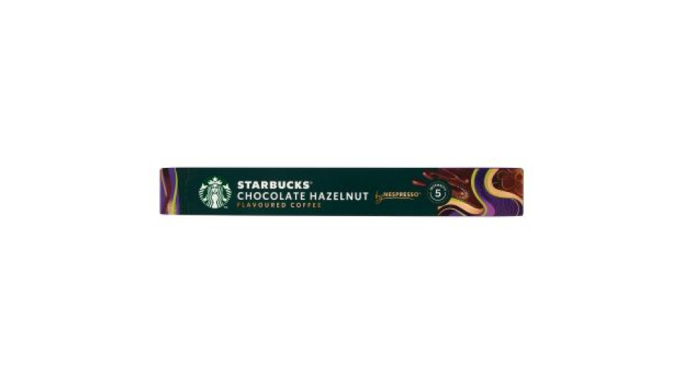 STARBUCKS Chocolate Hazelnut by Nespresso Caffè con aroma Cioccolato e Nocciola 10 Capsule 51g