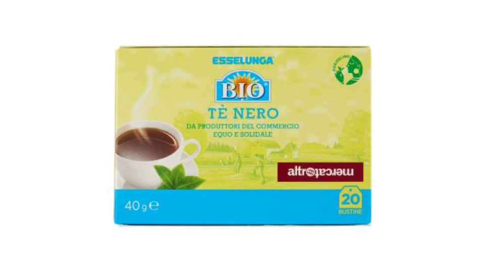 Esselunga Bio Tè nero altromercato 20 x 2 g
