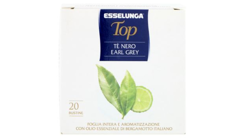 Esselunga Top Tè nero earl grey 20 bustine 40 g