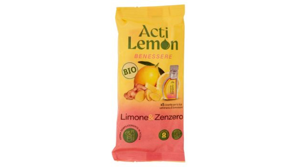 ActiLemon Benessere Limone & Zenzero 5 x 15 ml
