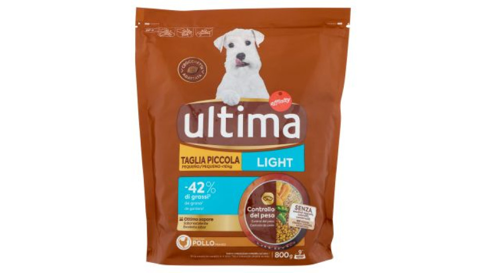 ultima Dog Taglia Piccola <10kg Light con Pollo 800 g
