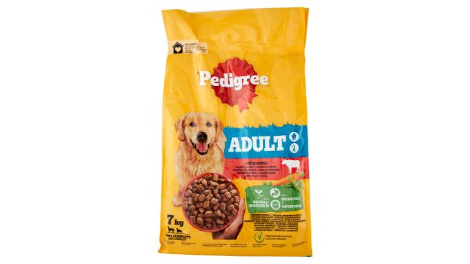 Pedigree Crocchette per cani adulti con Manzo e Verdure, Sacco da 7 kg