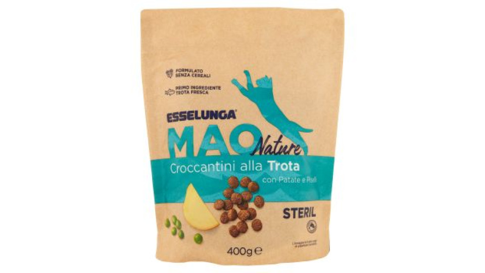 Esselunga Mao nature Croccantini alla trota con patate e piselli steril 400 g