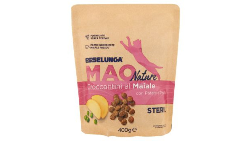 Esselunga Mao nature Croccantini al maiale con patate e piselli steril 400 g